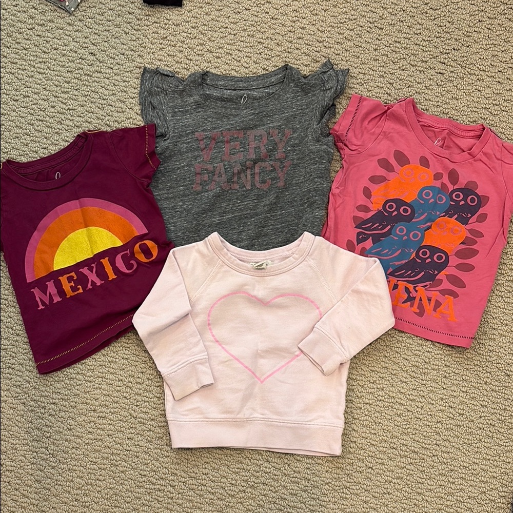 Kids Colorful Graphic T-Shirts Set